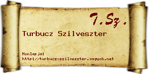 Turbucz Szilveszter névjegykártya