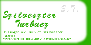 szilveszter turbucz business card